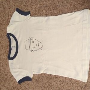 Women's White and Blue Graphic Jason Mraz T-Shirt